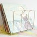 Vintage Media Holder - Mid Century Brass Record, Book, and Magazine Rack