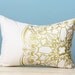 Gold Moroccan Linen Pillow Cover Decorative Cushion Throw Lumbar 12x16 Screen Print Hand-Printed Modern Global Gift Hostess