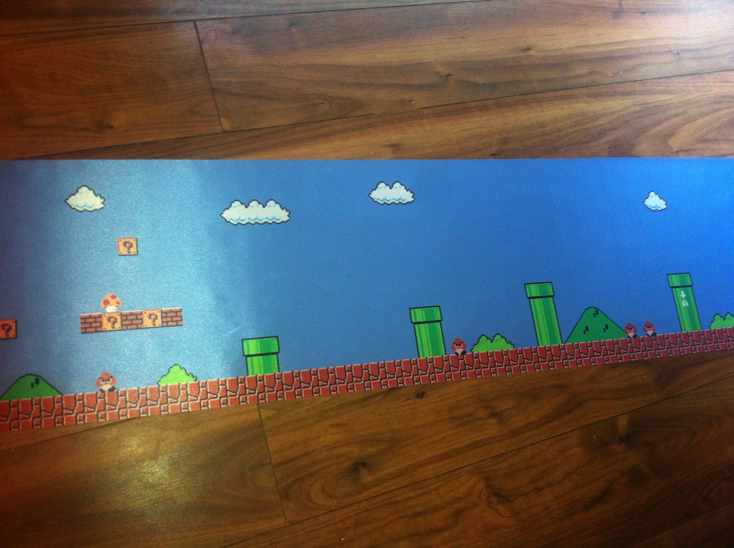 15 FEET LONG Entire LEVEL 1-1 of Mario 1 Poster Nintendo