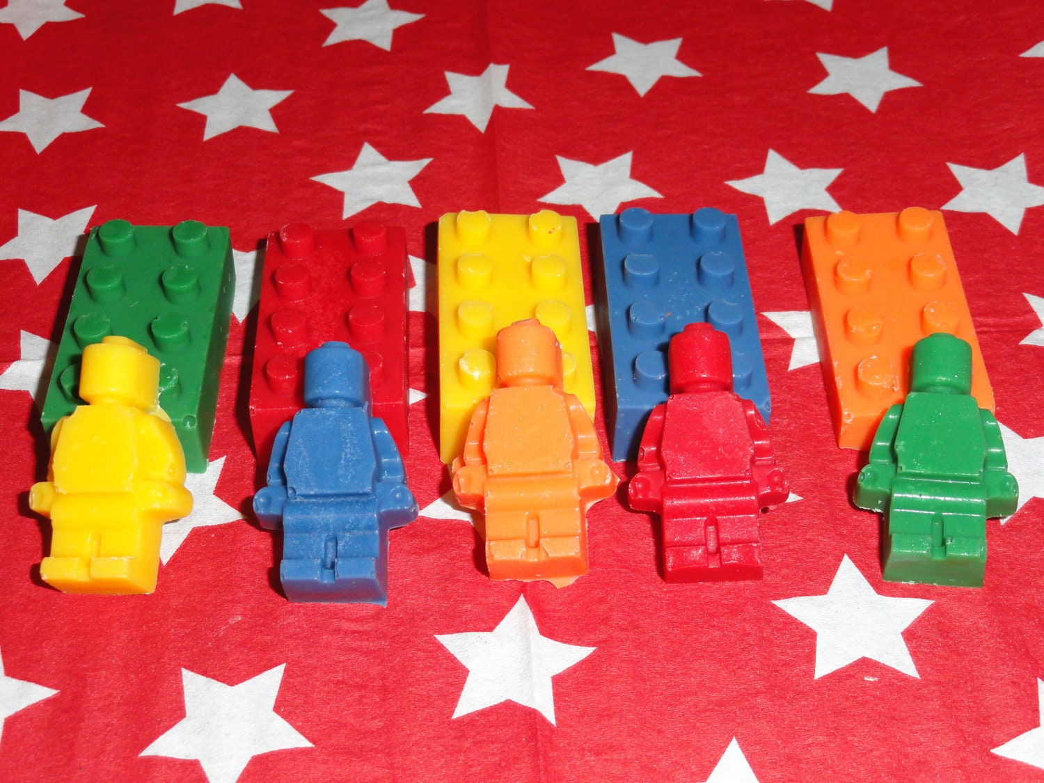 Brick and Men shaped chocolate candy