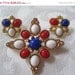 Vintage Sarah Coventry Americana Patriotic Brooch Set
