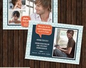INSTANT Download - PSD 5x7 Senior Graduation Announcement Card Template - G7