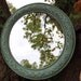 Vintage round Seafoam Green Mirror - Ornate Circle Mirror - Vintage Ornate Mirror - Shabby Chic - Boho