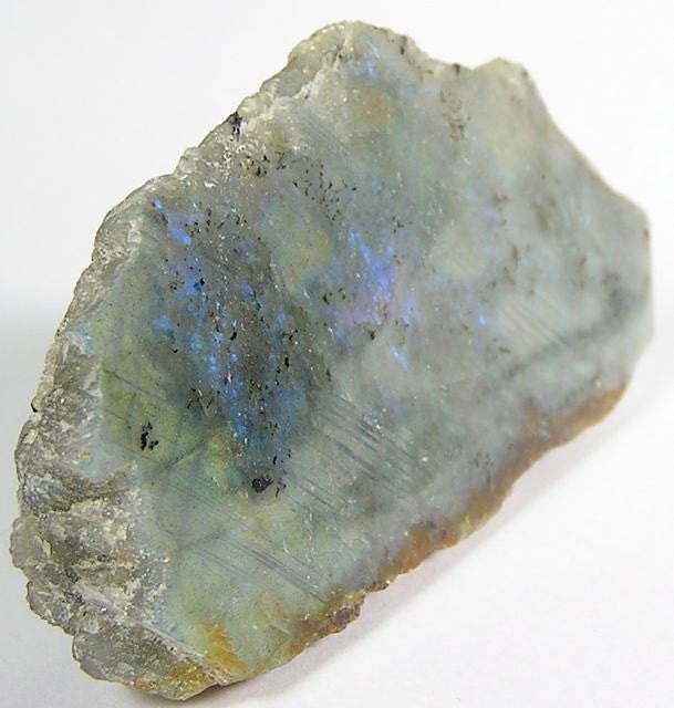 Reserved  White Labradorite Spectrolite Bright Sky Blue Schiller Iridescent Polished Stone