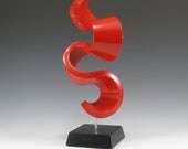 Modern abstract wood sculpture