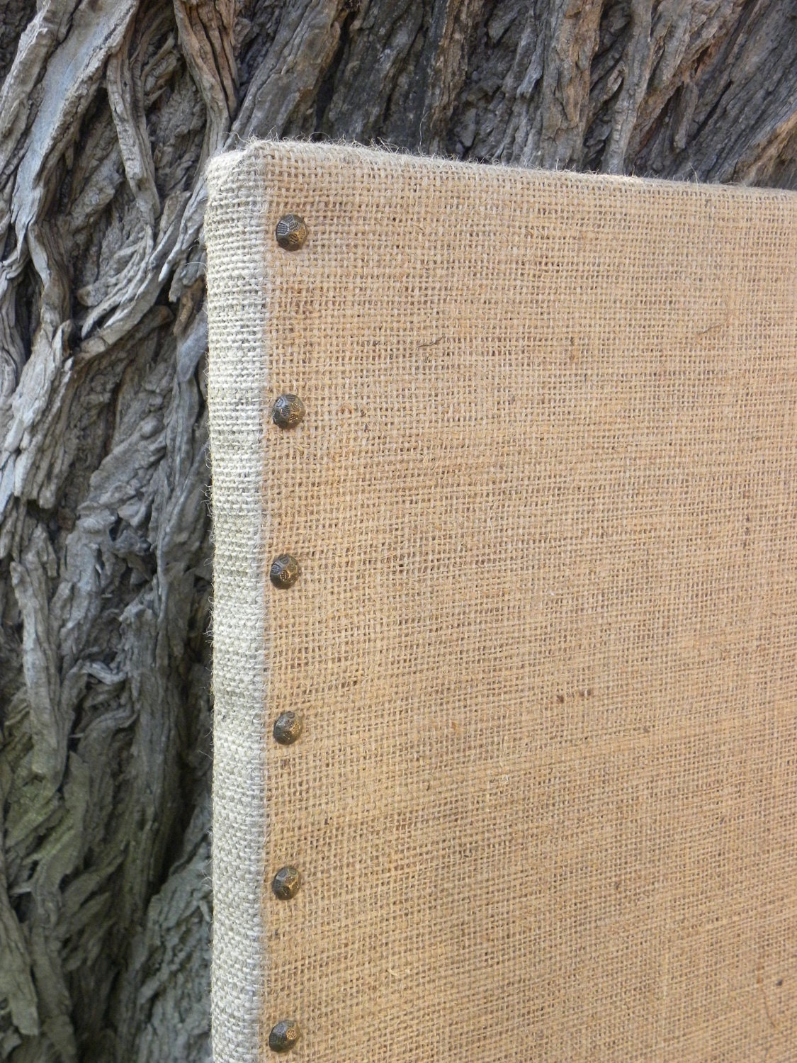Large Burlap Bulletin Board/ decorative corkboard/ by MyPerch