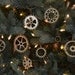 Steampunk Gear Christmas Ornament Set of 8