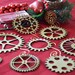 Steampunk Gear Christmas Ornament Set of 8