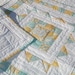 Blue and Yellow Table Runner Quilt or Wall hanging