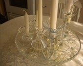 One Eclectic Set of Candlesticks,Shabby chic,French,Victorian,Wedding