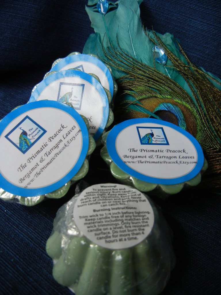 Soy Melting Tarts Bergamot & Tarragon Leaves Scented