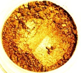 Zelda's Triforce - Gold Eyeshadow, Deep Golden, Natural Mineral Mica Makeup, Cosmetics, Earth Friendly, Cruelty Free, Eyeliner, Glitter