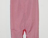 Boutique style boys Christmas red gingham longall with monogram