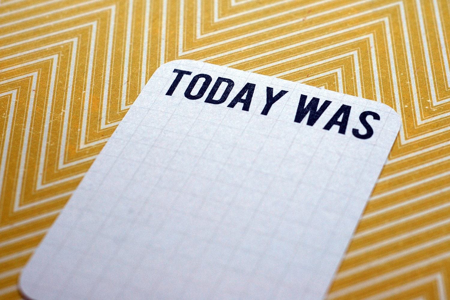 TODAY WAS : unmounted red rubber stamp