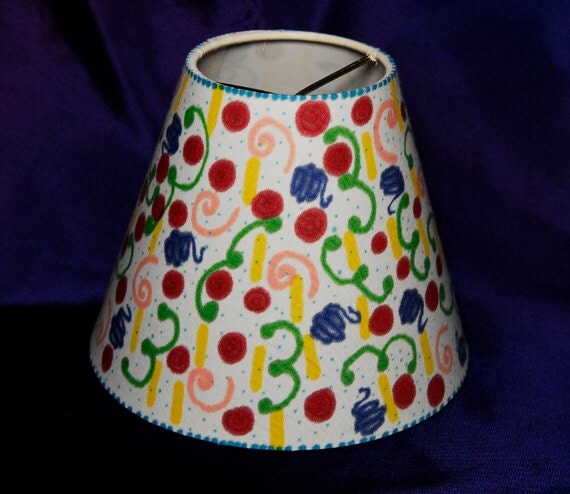 Miro Inspired Kitsch Small Lampshade or Vase