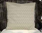Indoor/Outdoor Pillow Cover 16" x 16" - Mazescene Taupe