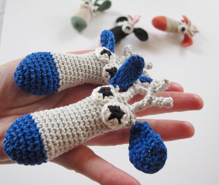 Crochet Cow Pin Cute Embellishment