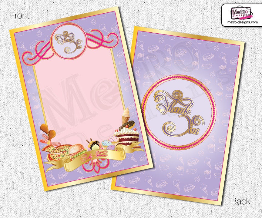 Instant Download - Sweet & Phat Thank You Cards Il_570xn