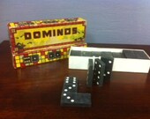 Two Vintage Boxes of Wooden Dominos