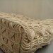 Vintage 1960s ivory clutch w golden strap