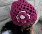 Handmade crochet, Women's hat, Model Autumn - Winter 2012/2013, Christmas gift