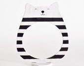 Wooden photo frame in a gift box, Cat, Home Decor. Art. Decorative Toys For Room, Child's Room Decoration