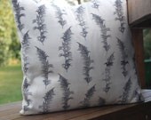 14 Inch Illustrated Feather cushion cover