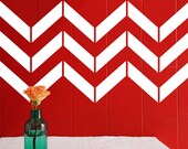 Medium Chevron Wall Decal Stripes Style 1 48" x 26"