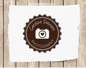 Custom Photography Logo - Premade Photography Design & Watermark - Camera and Heart - Customized With Your Color and Business Name