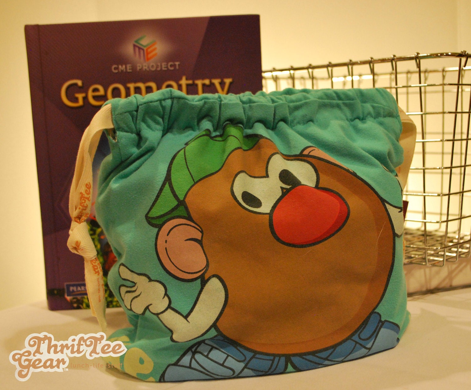Mr Potato Head Perfect Guy ThrifTee Gear Reusable Lunch Bag, Wet Bag, Anything Bag Free Shipping