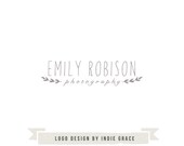 Custom PreDesigned / pre-made vintage organic photogrpahy or boutique logo