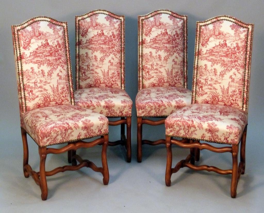 4 Louis XIV style "Os de Mouton" Side Chairs c1900