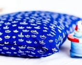 Organic Cotton Pillow Cover - Little Boats