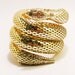 Vintage Whiting & Davis Mesh Bags Triple Coil Snake Bracelet