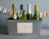 Personalized Wedding Gift - Large Champagne Tub