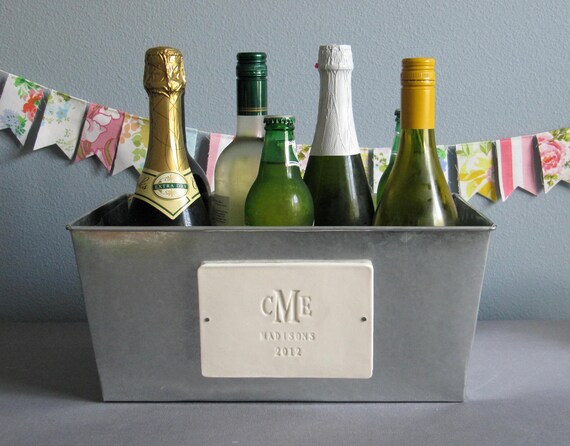 Personalized Wedding Gift - Large Champagne Tub