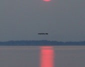 Sunset  west coast Canada smokey sunset photography
