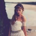 strapless lace wedding dress arm bands, bohemian floaty