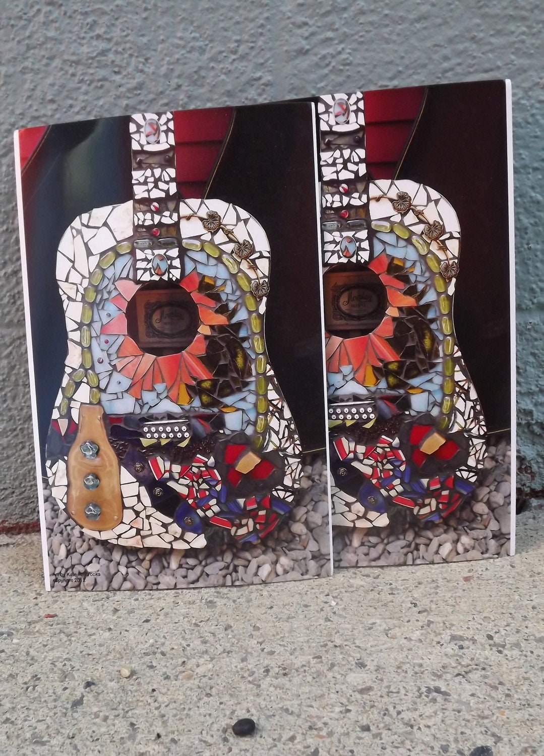Oversized art postcard set