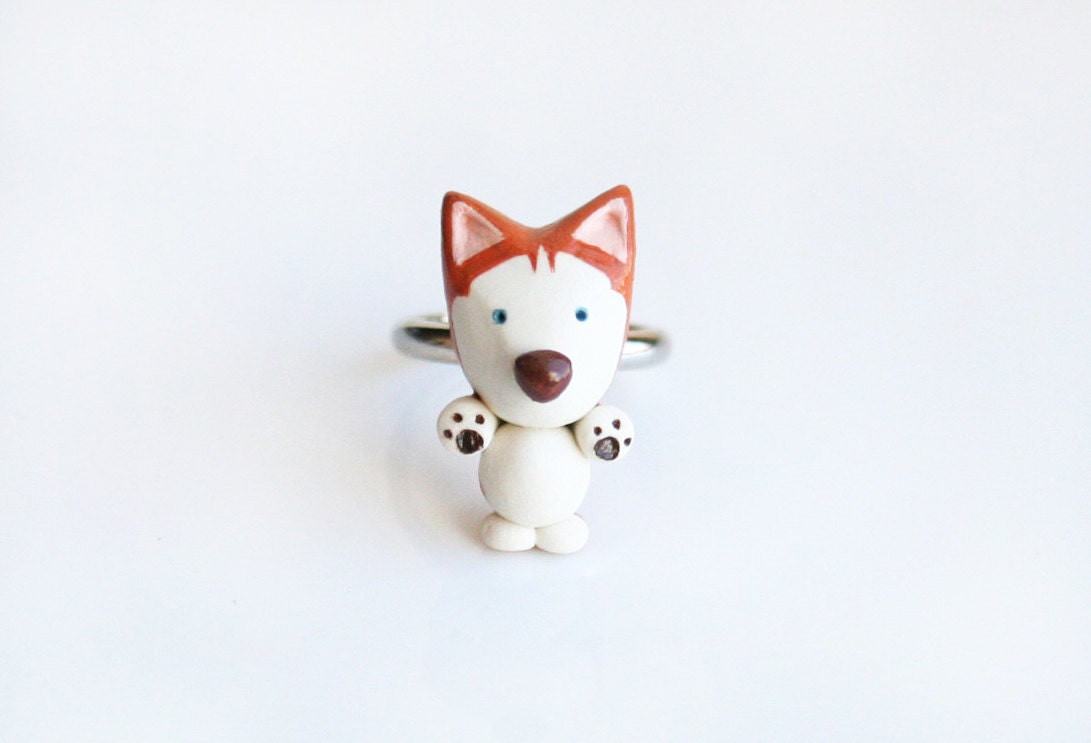 Red Siberian Husky ring