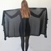 Evening shawl , Black  Shawl