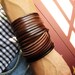 Jewelry Bangle Brown Leather Bracelet Women Leather Cuff Bracelet Men Leather Bracelet Cuff  1368A