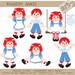 Digital Clipart - Raggedy Annie (DC-0310)