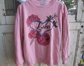 vintage 1980s cupid love heart grunge sweater sweatshirt magickal