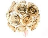 Sheet Music Bridal Bouquet - Vintage 1920s - 1940s Song Book Long Stem Flowers for Music Lovers and Pianists - 12-Stem Paper Roses