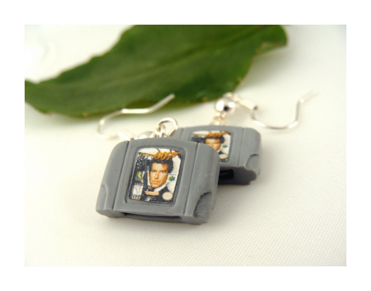 Nintendo 64 Cartridge Earrings - GoldenEye, Zelda, Harvest Moon and more