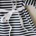 nautical stripe baby onesie top dress // custom order size