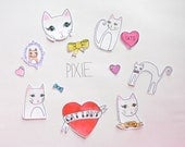 Cat Lady Sticker Set