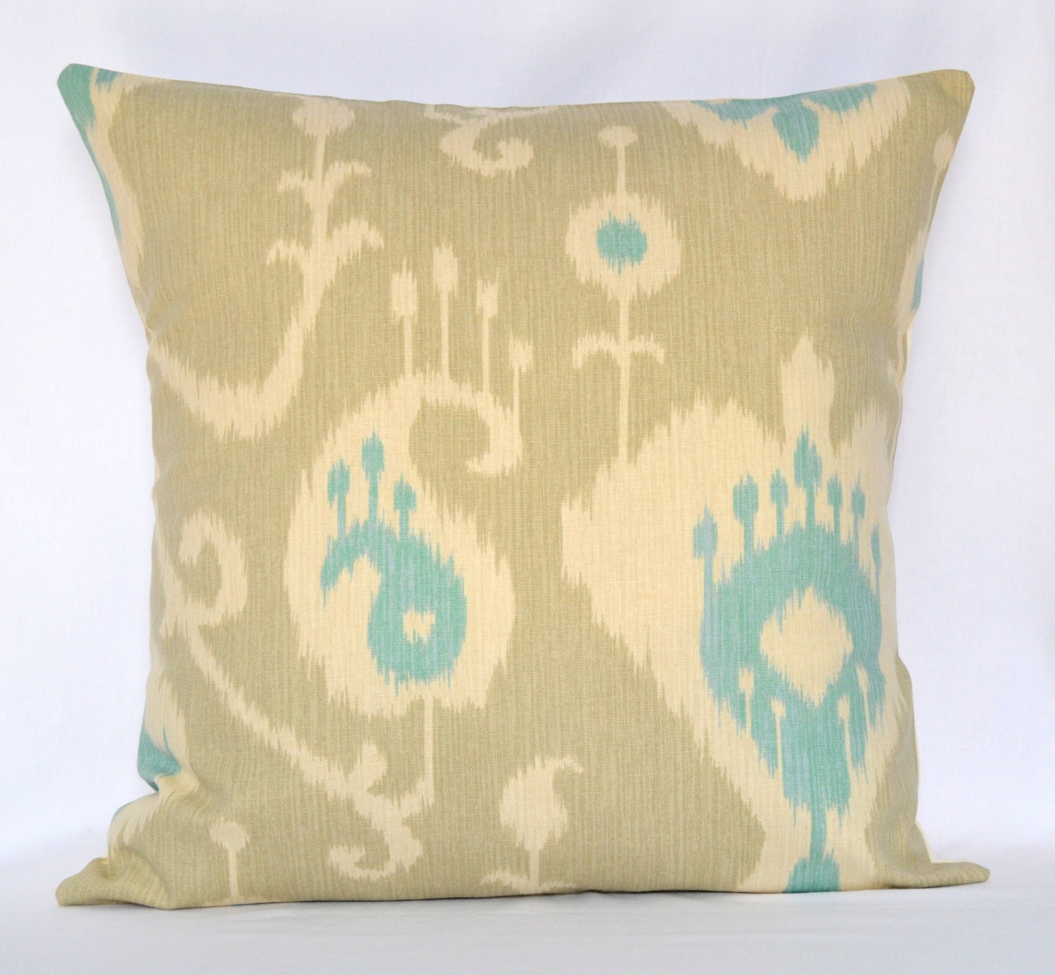 Ikat decorative pillow designer pillow Throw pillow accent pillow 18x18 inches Magnolia Ikat pillow cover