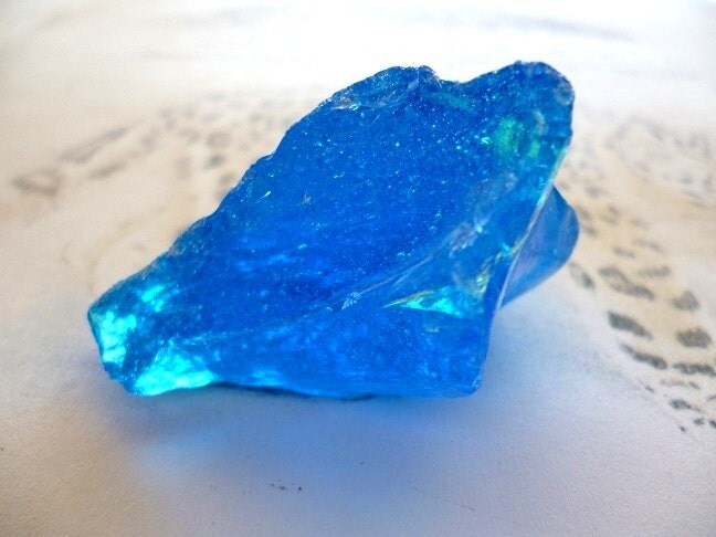 blue volcanic glass